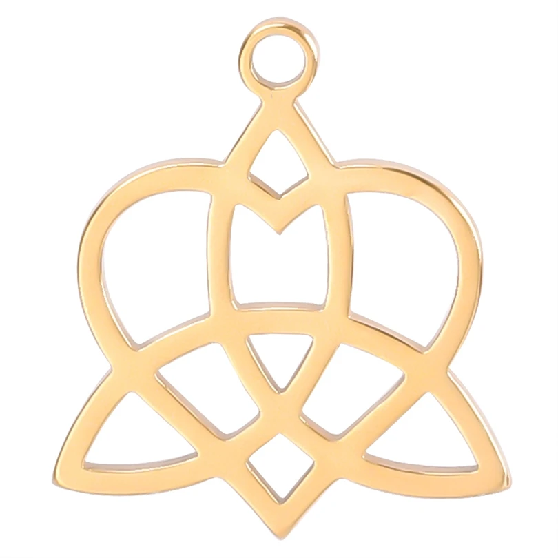 5pcs/Lot Stainless Steel Lucky Witchcraft Celtic Knot Charms Jewelry Hollow Heart Amulet Pendant Jewelry Handmadcraft In Bulk
5pcs/Lot Stainless Steel Lucky Witchcraft Celtic Knot Charms Jewelry Hollow Heart Amulet Pendant Jewelry Handmadcraft In Bulk
