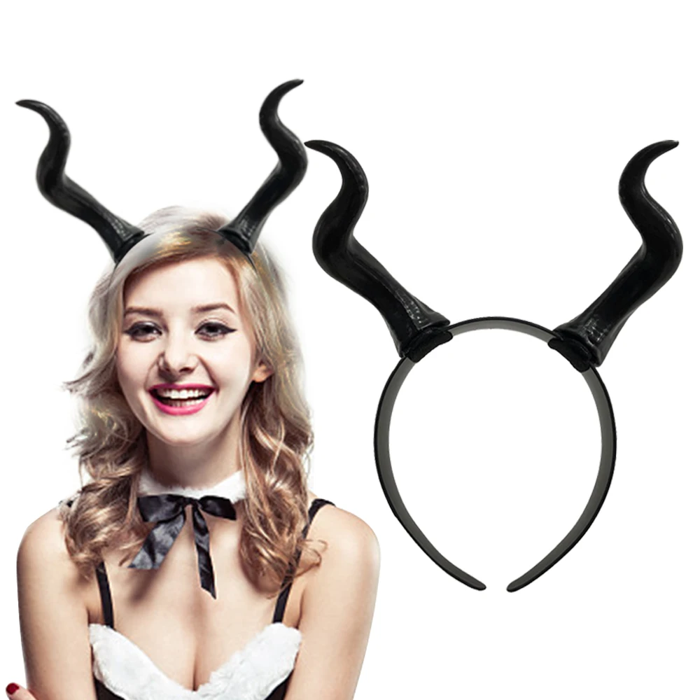 Animal Antelope Sheep Demon Horn Headband Cosplay Accessories Black Queen Christmas Halloween Hair Hoop Party Costume Hairband
Animal Antelope Sheep Demon Horn Headband Cosplay Accessories Black Queen Christmas Halloween Hair Hoop Party Costume Hairband