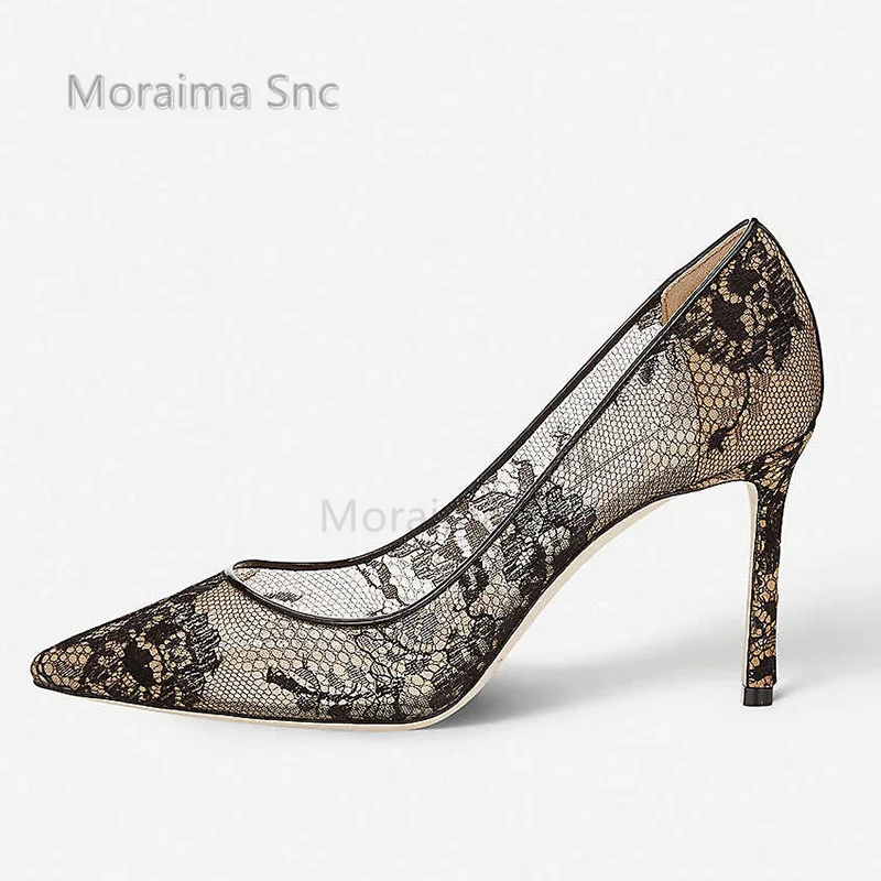 Pointy Stiletto Mesh Lace Pumps for Women High Heels Slip On Spring Summer Dress Party Wedding Shoes Fashion Women's Sandals
Pointy Stiletto Mesh Lace Pumps for Women High Heels Slip On Spring Summer Dress Party Wedding Shoes Fashion Women's Sandals