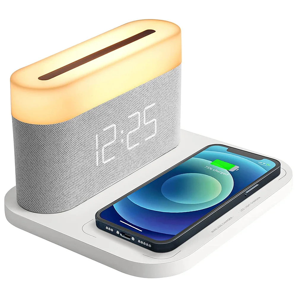 Wireless Charging Table Night Light Alarm Clock Fast Charging Customizable Brightness Light Color Options Enhanced Safety
Wireless Charging Table Night Light Alarm Clock Fast Charging Customizable Brightness Light Color Options Enhanced Safety