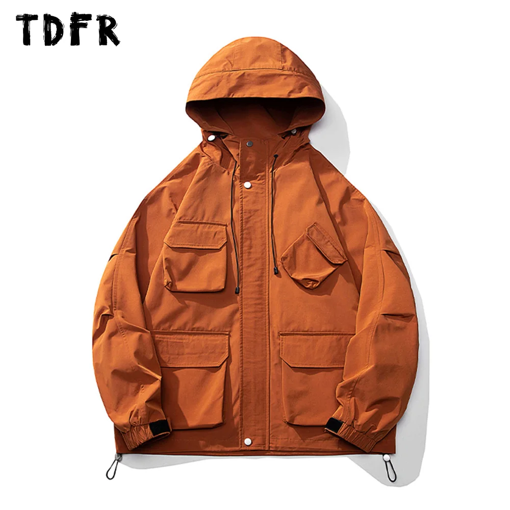 Multi-Pocket Cargo Jacket Mens Autumn Solid Color Casual Loose Long Sleeve Drawstring Hem Windbreaker Men
Multi-Pocket Cargo Jacket Mens Autumn Solid Color Casual Loose Long Sleeve Drawstring Hem Windbreaker Men