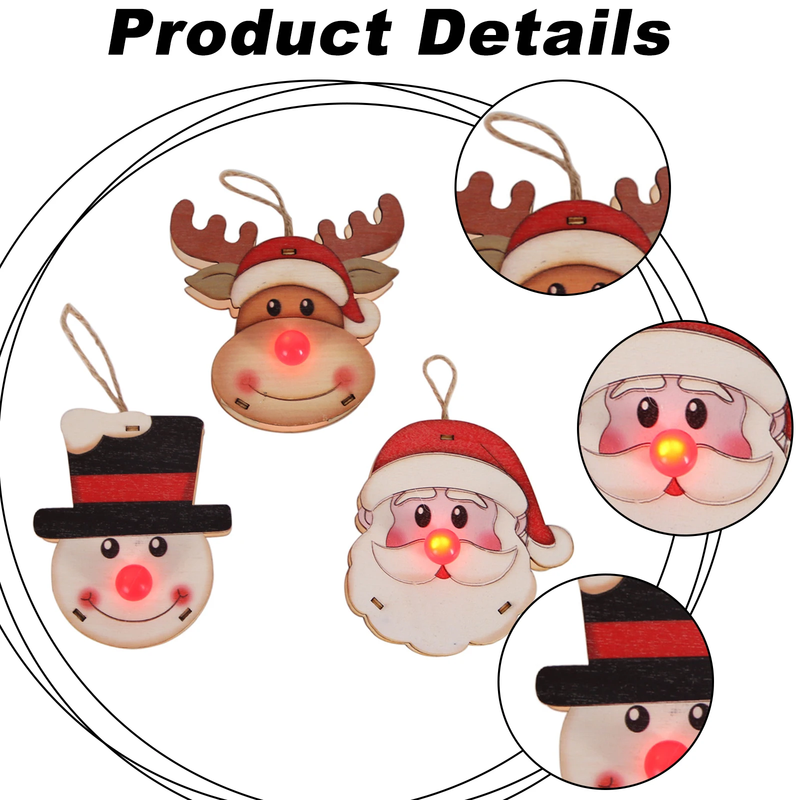 1 шт. рождественские украшения со светоизлучающими элементами, милый кулон в виде Санта-Клауса, снеговика, лося на рождественскую елку
1 шт. рождественские украшения со светоизлучающими элементами, милый кулон в виде Санта-Клауса, снеговика, лося на рождественскую елку