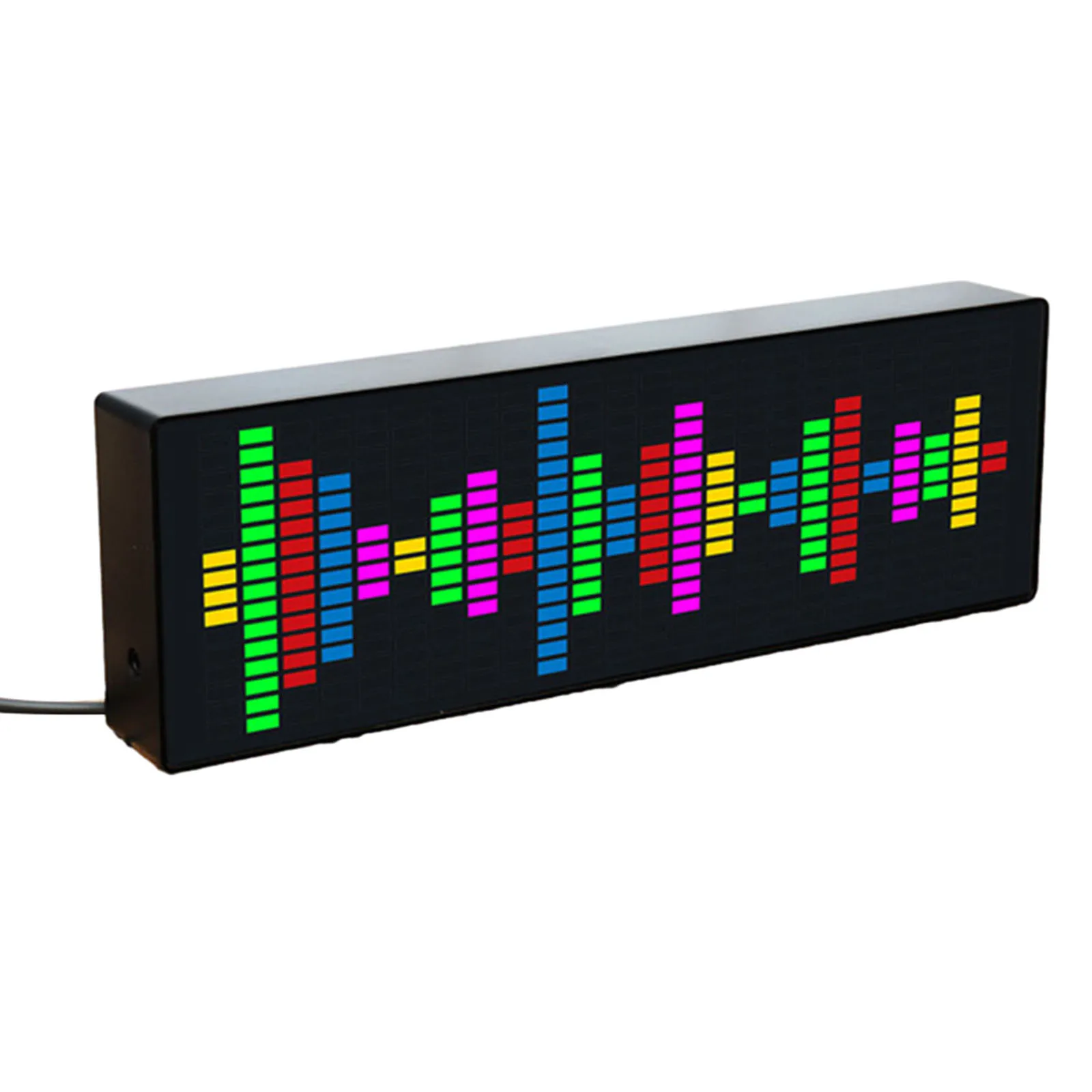 Voiceactivated Rhythm Light Color LED Music Spectrum Electronic Clock 1624RGB Automatic Switching 12 Display Modes
Voiceactivated Rhythm Light Color LED Music Spectrum Electronic Clock 1624RGB Automatic Switching 12 Display Modes