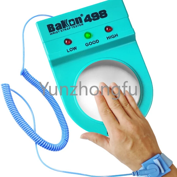 White Light Wrist Strap Tester Bk498 Anti-Static Wrist Strap Detector Bakon Electrostatic Ring Tester
White Light Wrist Strap Tester Bk498 Anti-Static Wrist Strap Detector Bakon Electrostatic Ring Tester