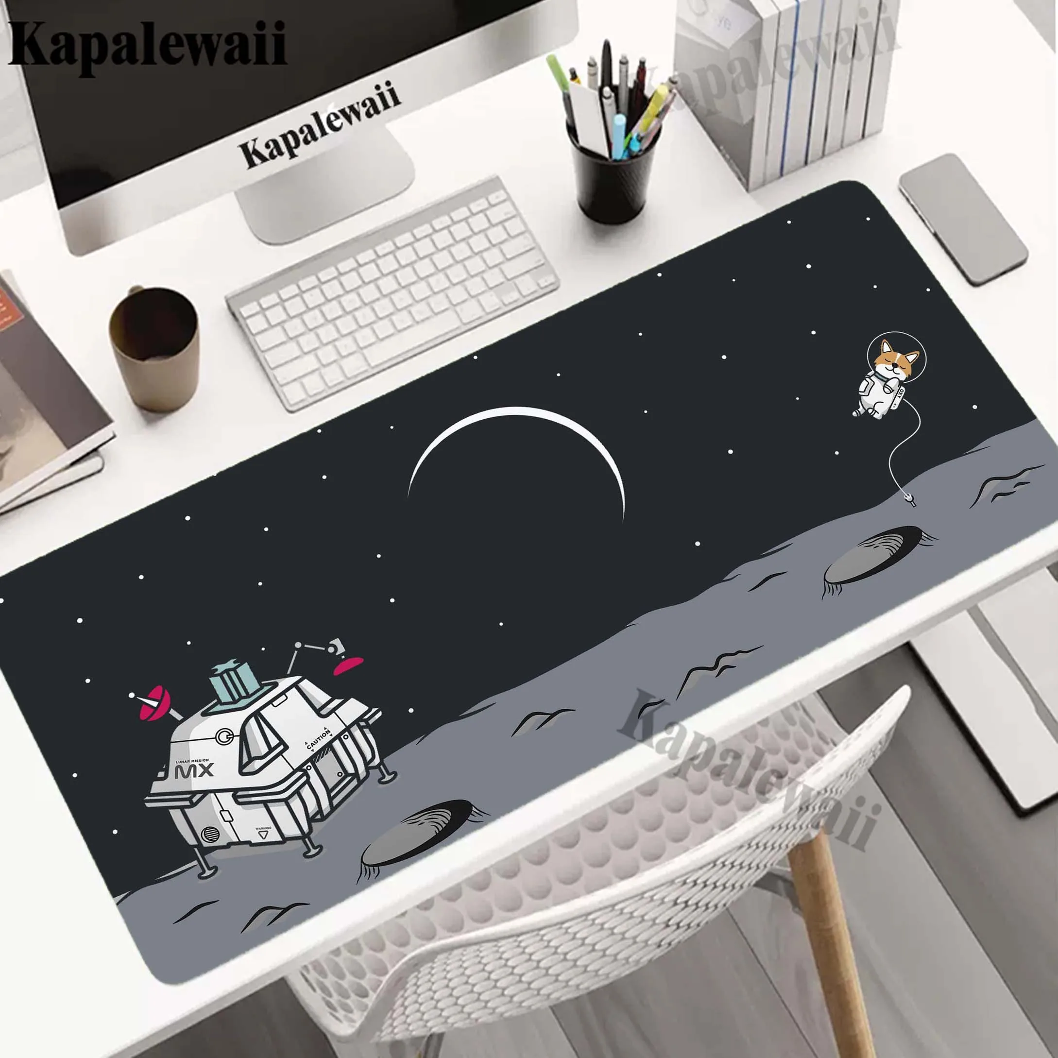 

Outer Space Keyboard Extended Mousepad Doggie Desk Mat Office Mouse Pad Tapis De Souris 90x40cm XXL Gaming Speed Anti-slip Pads