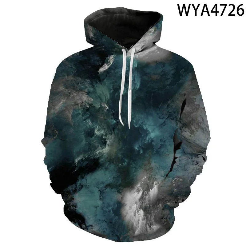 

Sweatshirts Starry Sky Art Splash Ink Design Space Cloud 3D Printed Men Women Children Hoodies Streetwear Boy Girl Kids Tops