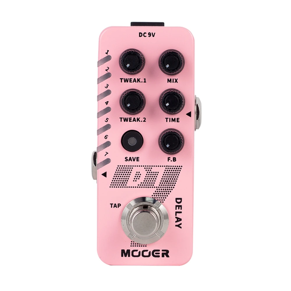 

MOOER D7 Digital Delay Pedal Effect Built-in 6 Delay Effects TAP TEMPO Function Looper Loop Recording 150S Guitar Part Accessory