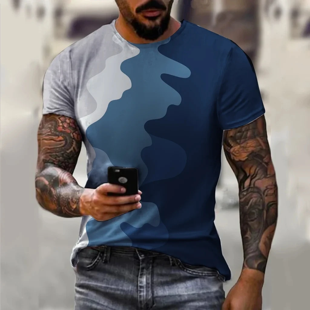 Men's printed short sleeved T-shirt, round neck, comfortable, casual top, hip-hop pattern, fashionable, brand new
Men's printed short sleeved T-shirt, round neck, comfortable, casual top, hip-hop pattern, fashionable, brand new