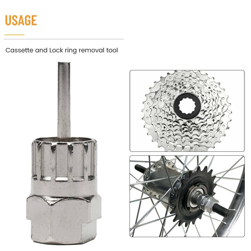 Remover Cassette Removal Tool Cassette Tool Hot Sale Tool Freewheel High Carbon Steel Lock Ring Remover Silver
Remover Cassette Removal Tool Cassette Tool Hot Sale Tool Freewheel High Carbon Steel Lock Ring Remover Silver