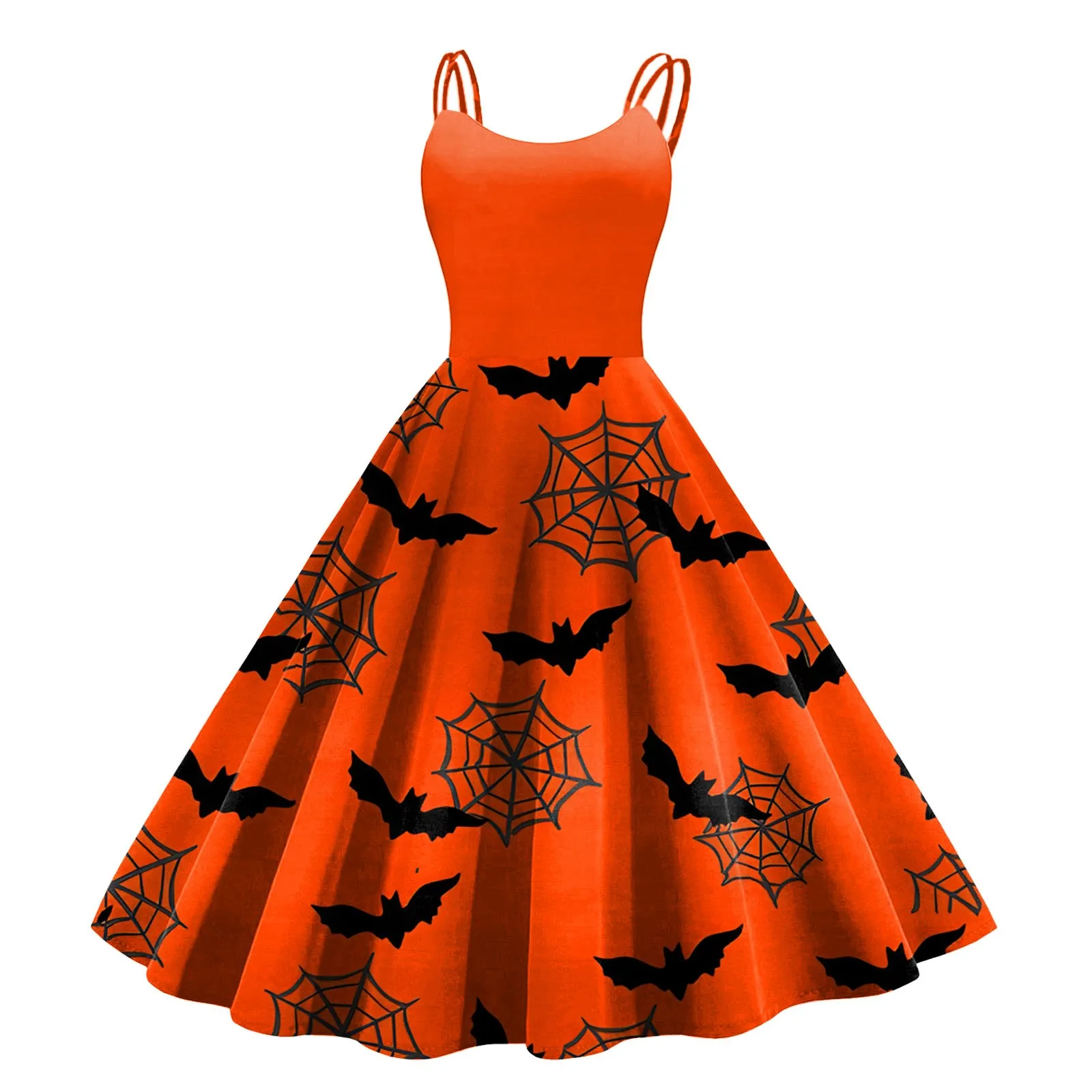 

Halloween Retro Vintage Casual Flare Dress 50s 60s Pinup Swing Runway Rockabilly A Line Sundress Birthday Elegant Tea Dress New