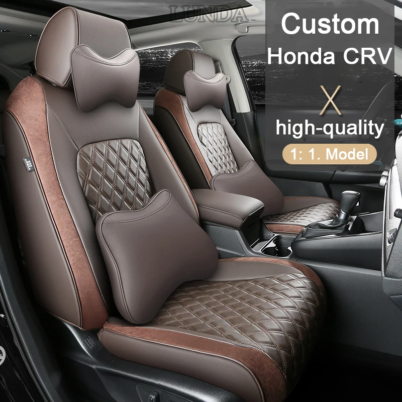 Custom Car Seat Covers Suede Leather For Honda CRV 2023 2024 Cushion With Headrests Car neck pillow Auto Seat protective cover
Custom Car Seat Covers Suede Leather For Honda CRV 2023 2024 Cushion With Headrests Car neck pillow Auto Seat protective cover
