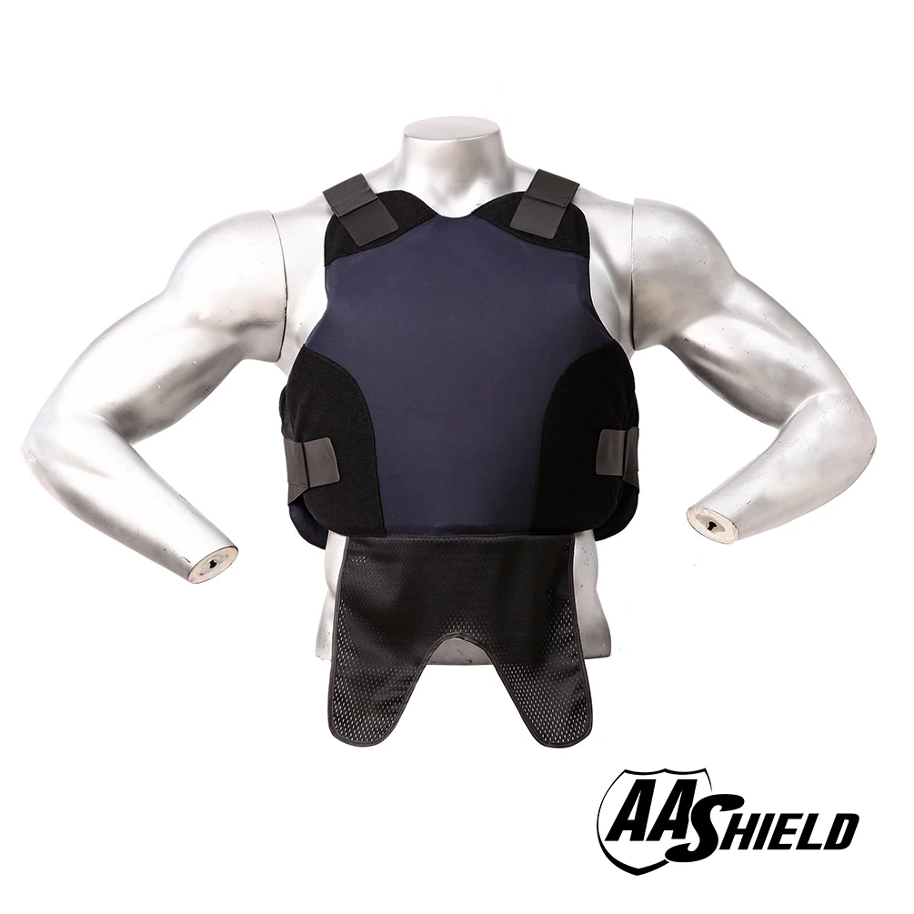 

AA Shield Bulletproof Vest Body Armor Suit Ballistic Comfortable Body Armour Aramid Core Carrier Size M/L Deep Blue