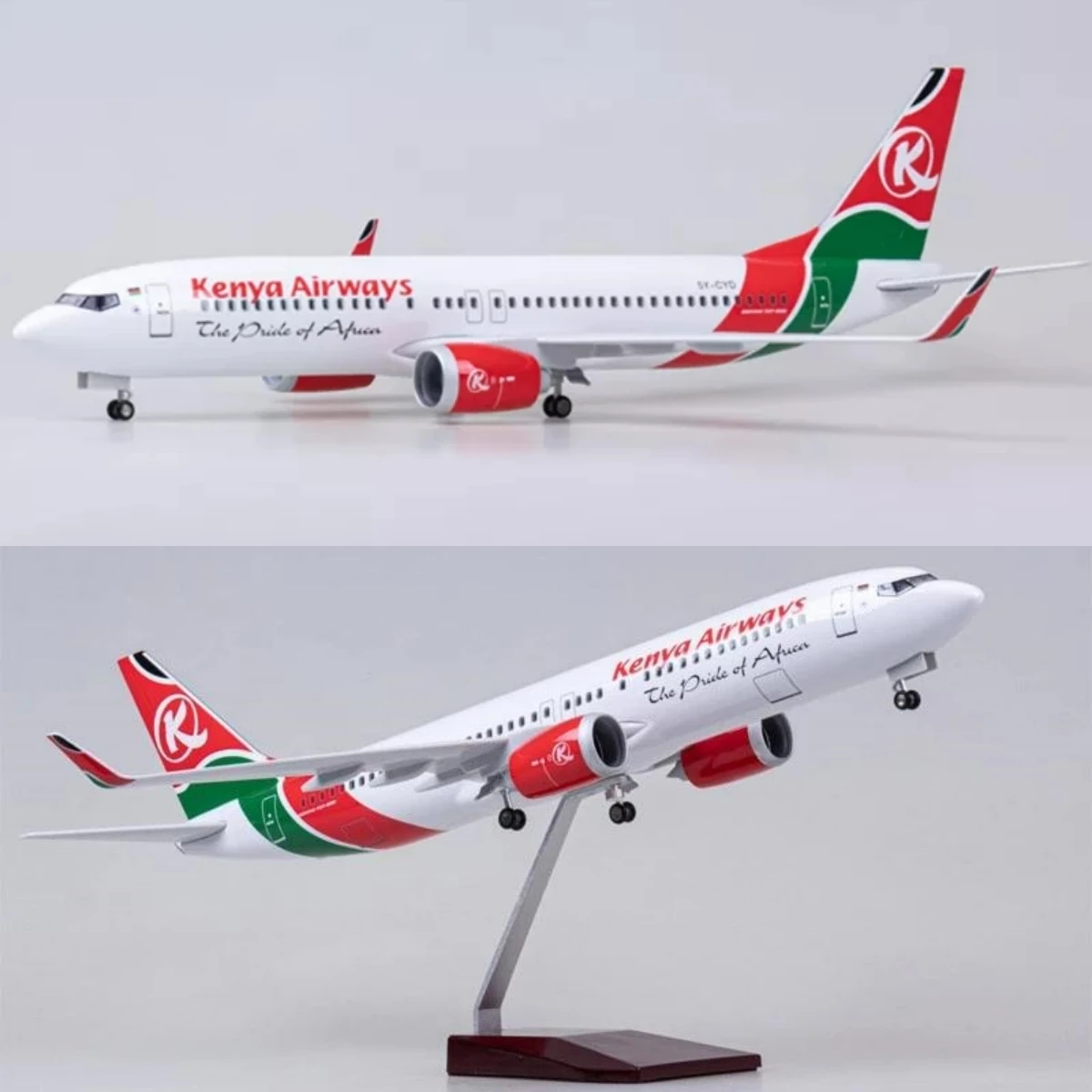 1/85 Scale 47CM Aircraft 737 MAX B737 Kenya Airways Die-cast Plastic Resin Aircraft Model with Lights and Landing Gear Ornament
1/85 Scale 47CM Aircraft 737 MAX B737 Kenya Airways Die-cast Plastic Resin Aircraft Model with Lights and Landing Gear Ornament