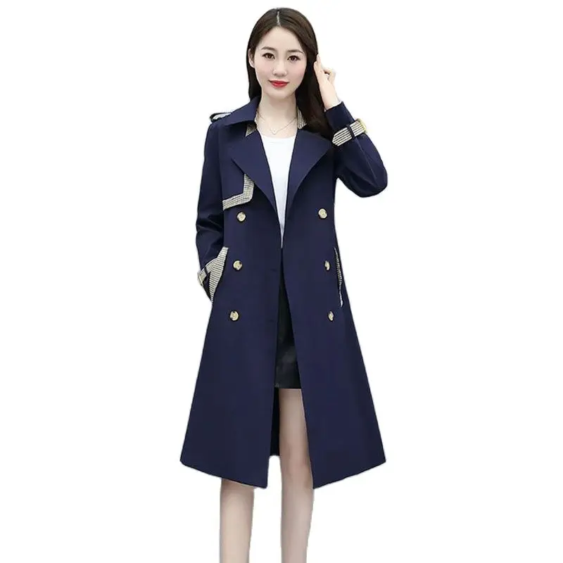 Autumn Windbreaker Women's Long Korean Temperament Coat Tide Joker Popular British Style Loose And Slim Over-the-knee Coat Women
Autumn Windbreaker Women's Long Korean Temperament Coat Tide Joker Popular British Style Loose And Slim Over-the-knee Coat Women