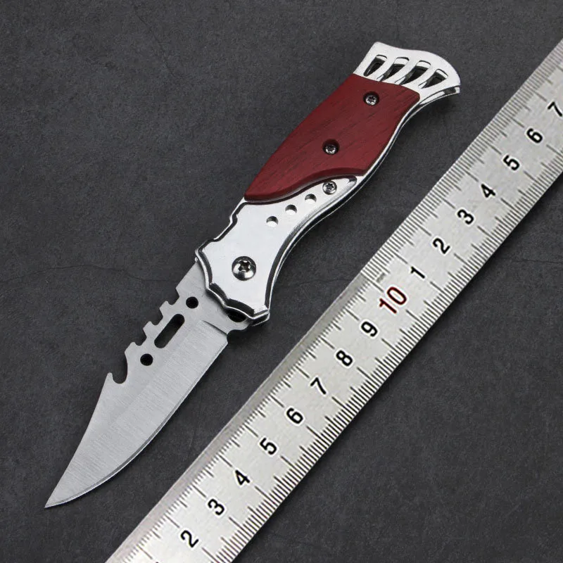 Hot Sale High Hardness Skeleton Wooden Handle Folding Knife Mountaineering Camping Fishing Barbecue Knife Outdoor Survival Knife
Hot Sale High Hardness Skeleton Wooden Handle Folding Knife Mountaineering Camping Fishing Barbecue Knife Outdoor Survival Knife
