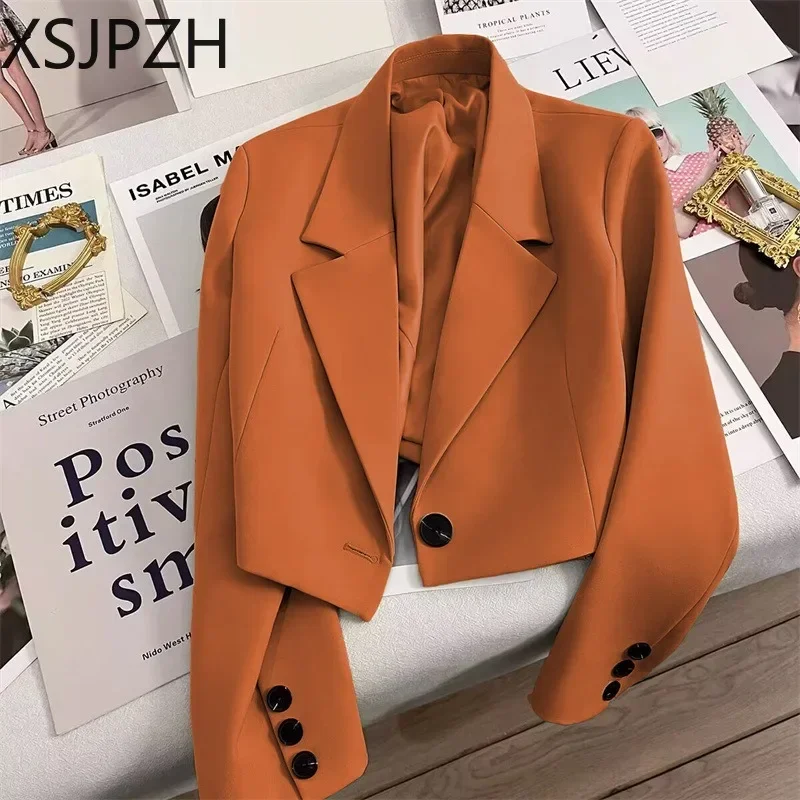 XSJPZH2024 новые офисные укороченные блейзеры весна женский уличный костюм с длинным рукавом Куртка Осень Зима модный женский Универсальный блейзер
XSJPZH2024 новые офисные укороченные блейзеры весна женский уличный костюм с длинным рукавом Куртка Осень Зима модный женский Универсальный блейзер