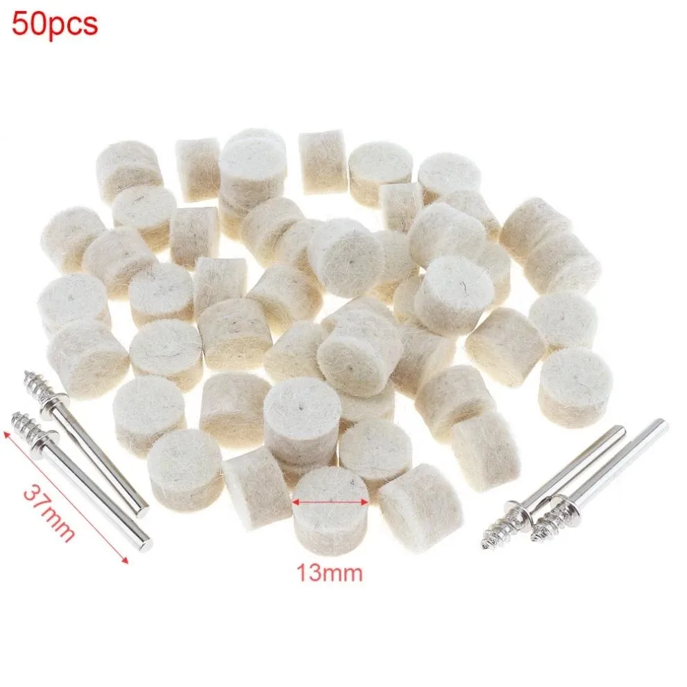 50pcs 13mm Wool Felt Mounted Polishing Buffing Wheel Grinding Head Felt For Polishing Wheel Dremel Mold Drill Rotary Tool
50pcs 13mm Wool Felt Mounted Polishing Buffing Wheel Grinding Head Felt For Polishing Wheel Dremel Mold Drill Rotary Tool