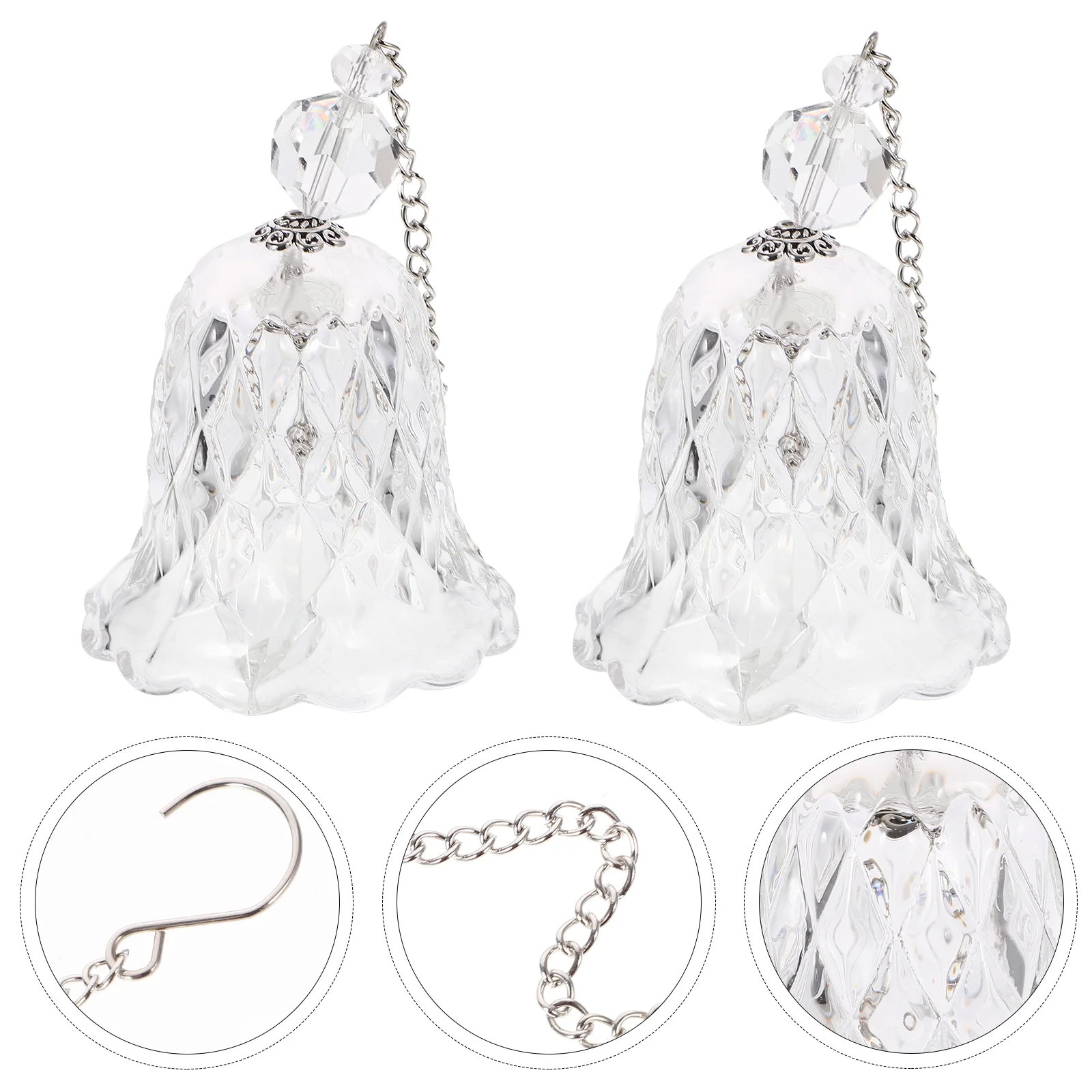 2 Pcs Wind Chime Ornament Bells Christmas Decor Crystal Pendant Car Suncatcher Hanging Rainbow Soda Lime Glass for
2 Pcs Wind Chime Ornament Bells Christmas Decor Crystal Pendant Car Suncatcher Hanging Rainbow Soda Lime Glass for