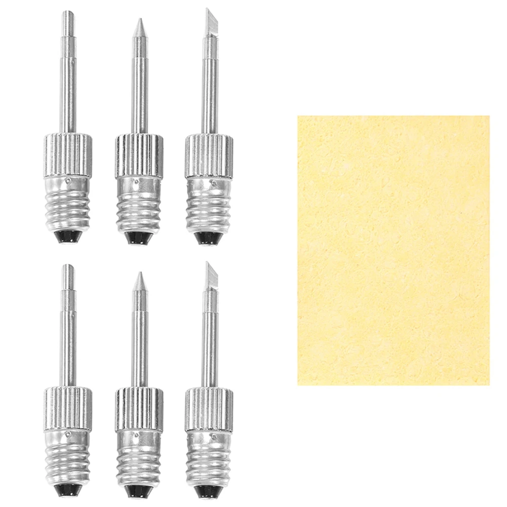 6pcs E10 Interface Soldering Iron Tips Welding Tips USB Soldering Tip Set B C K Type Soldering Iron Head Welding Tools
6pcs E10 Interface Soldering Iron Tips Welding Tips USB Soldering Tip Set B C K Type Soldering Iron Head Welding Tools