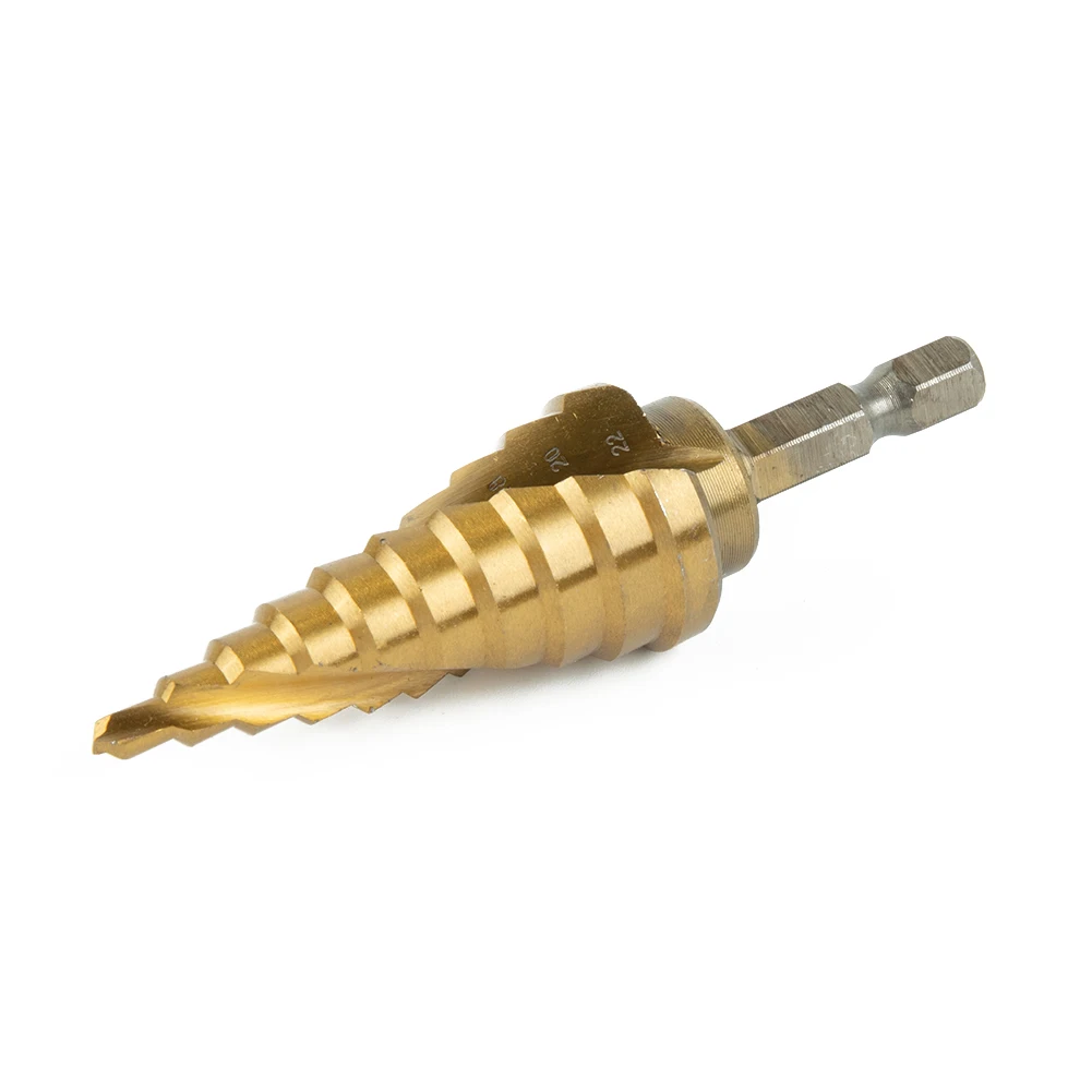 1pcs Wood Hole Cutter Cone Drill HSS Titanium Coated Step Drill Bit Drilling Tools Metal High Speed Steel 4-22mm
1pcs Wood Hole Cutter Cone Drill HSS Titanium Coated Step Drill Bit Drilling Tools Metal High Speed Steel 4-22mm