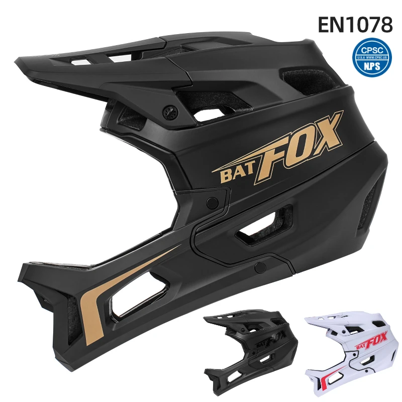 BATFOX full face helmet bike DH downhill Cycling Helmet aldult Integrally-Molded Sports Safety Mountain off-road bicycle helmets
BATFOX full face helmet bike DH downhill Cycling Helmet aldult Integrally-Molded Sports Safety Mountain off-road bicycle helmets