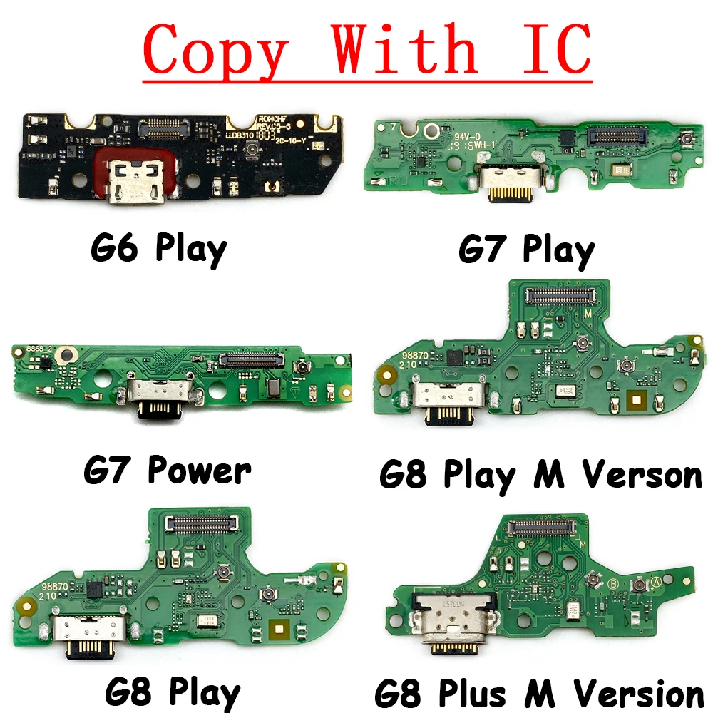 

10Pcs USB Charging Port Connector Dock Flex Cable For Moto G9 Power G8 Plus G7 Power G6 Play Charging Plate Board Promo