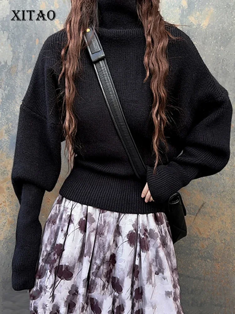 XITAO Turtleneck Knitting Sweaters Full Sleeve Solid Color Simplicity Temperament Slimming Autumn Women New Sweaters DMJ3083
XITAO Turtleneck Knitting Sweaters Full Sleeve Solid Color Simplicity Temperament Slimming Autumn Women New Sweaters DMJ3083