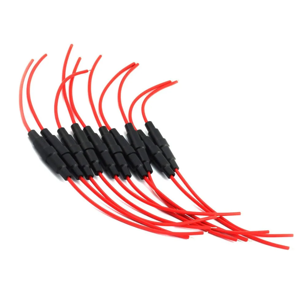 10pcs 5x20mm Inline Fuse Holder 250V 15A Fast-Blow Screw Type Fuse Holder With 20AWG Wire Electrical Equipment Supplies
10pcs 5x20mm Inline Fuse Holder 250V 15A Fast-Blow Screw Type Fuse Holder With 20AWG Wire Electrical Equipment Supplies
