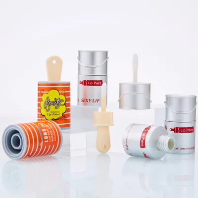 Cute Paint bucket Lip gloss Plastic Box Containers Empty Silver Lip Balm Tube Eyeliner Eyelash Container Lip Stick Split Bottle
Cute Paint bucket Lip gloss Plastic Box Containers Empty Silver Lip Balm Tube Eyeliner Eyelash Container Lip Stick Split Bottle