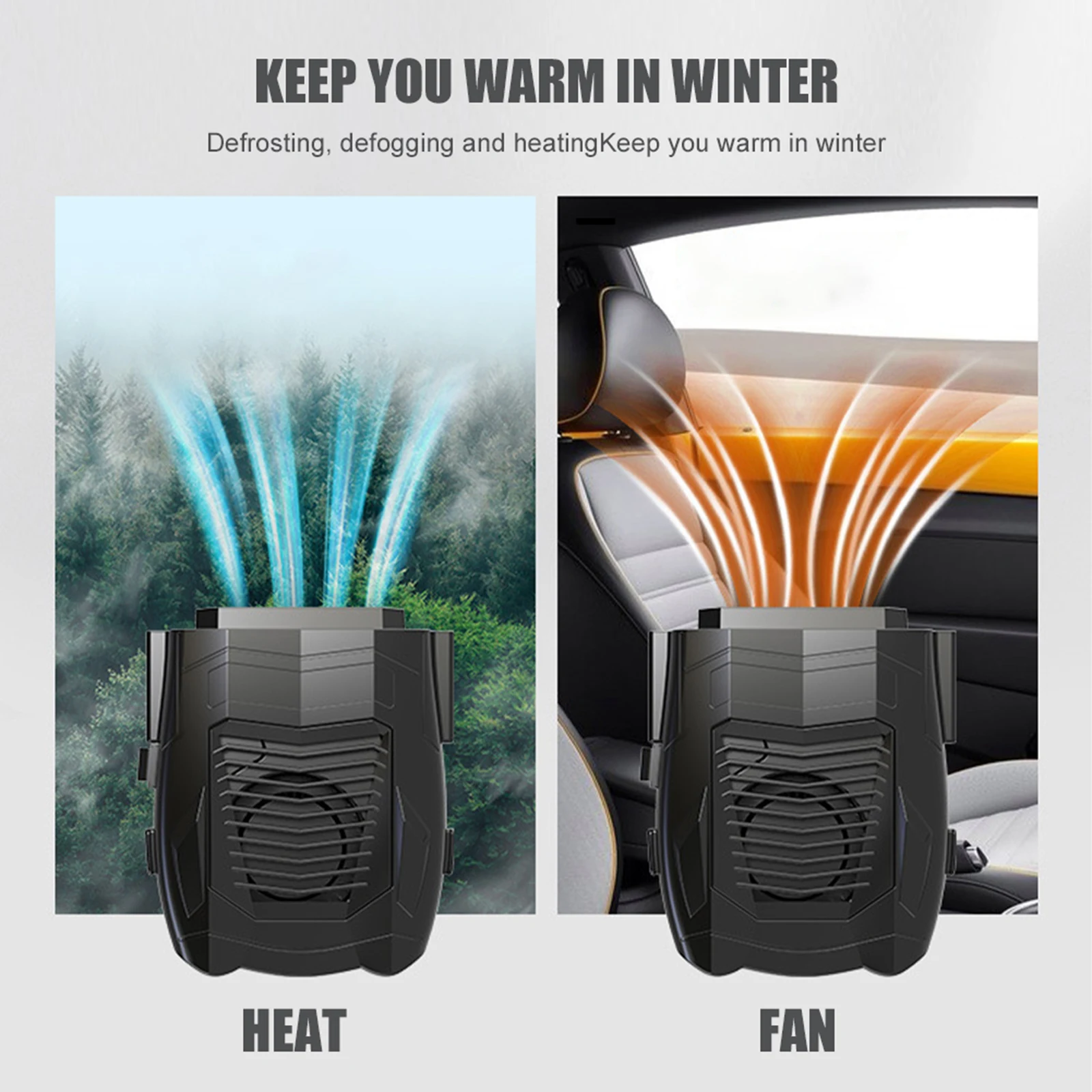 12V Car Electric Heater Demister Defroster 150W Heating Fan Portable Car Heating Fan 360 Degree Rotation Automobile Accessories 12V Car Electric Heater Demister Defroster 150W Heating Fan Portable Car Heating Fan 360 Degree Rotation Automobile Accessories