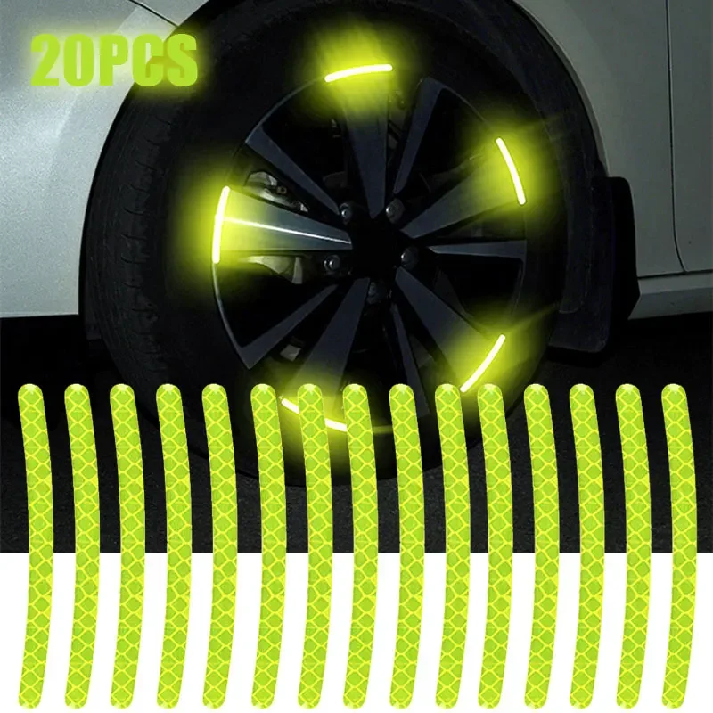 20PC Car Wheel Hub Reflective Stripes Door Safety Opening Warning Sticker Tape Auto Rear Warning Reflective Tape Car Accessories
20PC Car Wheel Hub Reflective Stripes Door Safety Opening Warning Sticker Tape Auto Rear Warning Reflective Tape Car Accessories