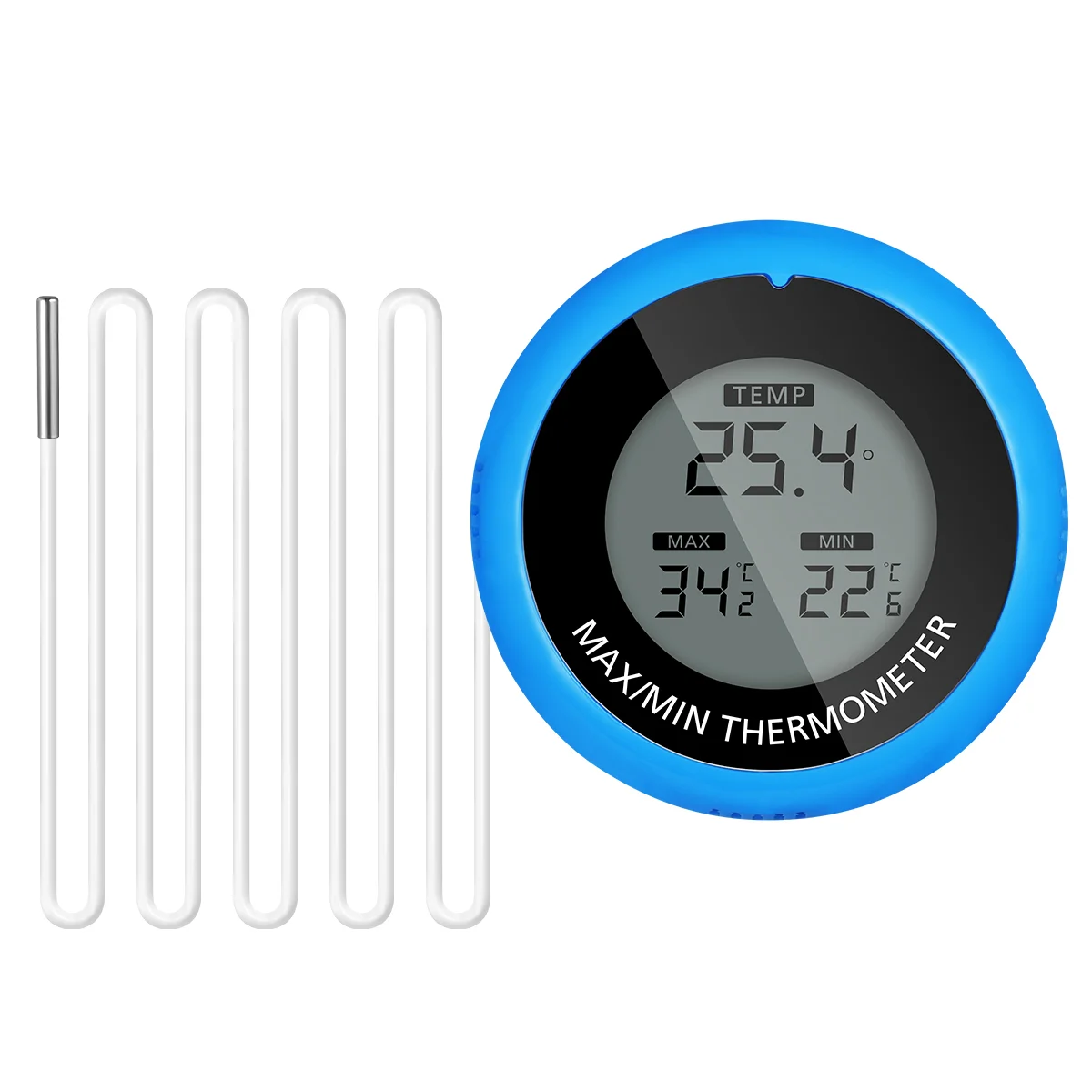 POPETPOP High Precision Digital Thermometer Waterproof Fish Tank Aquarium Thermometer (Blue)
POPETPOP High Precision Digital Thermometer Waterproof Fish Tank Aquarium Thermometer (Blue)