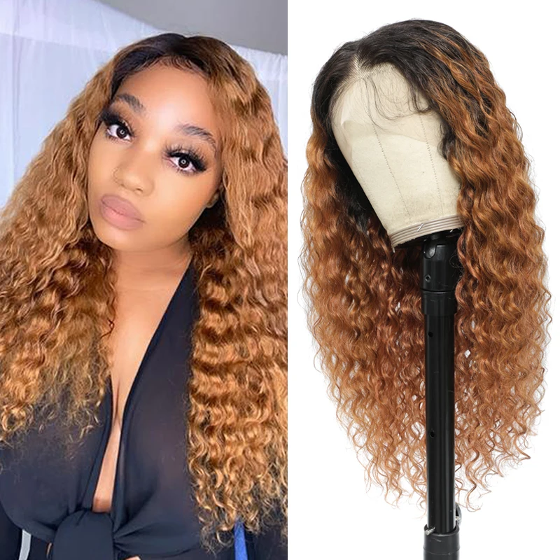 Deep Wave Lace Front Human Hair Wigs T1B/30 Ombre Colored Lace Front Wig Brazilian Remy Hair Closure Wigs For Black Women 150%
Deep Wave Lace Front Human Hair Wigs T1B/30 Ombre Colored Lace Front Wig Brazilian Remy Hair Closure Wigs For Black Women 150%