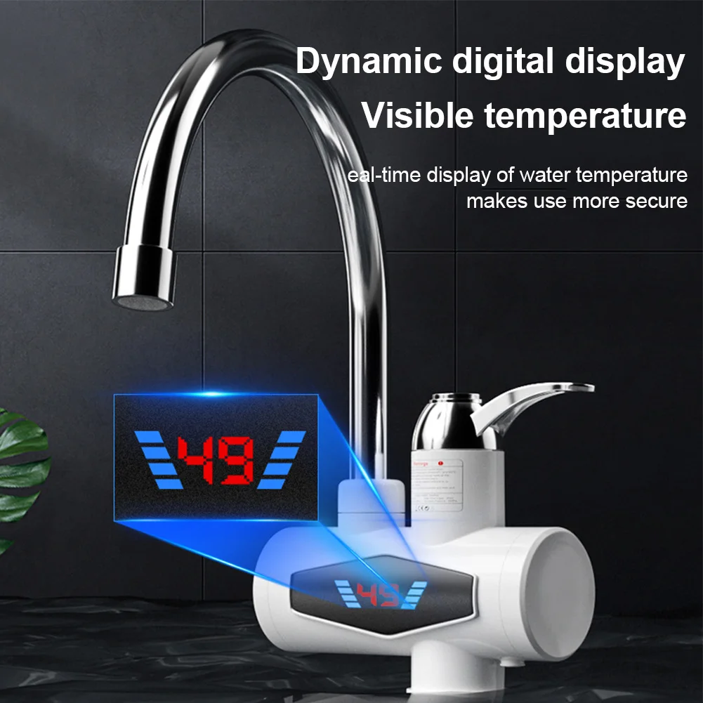 Electric Hot Water Heater Faucet Temperature Adjustable Tankless Water Heater Digital Fast Heating Tap Kitchen Bathroom Supplies
Electric Hot Water Heater Faucet Temperature Adjustable Tankless Water Heater Digital Fast Heating Tap Kitchen Bathroom Supplies