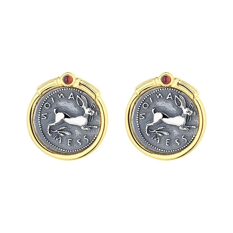 TZ-2 ZFSILVER S925 Silver Korean Fashion Trend Medieval Gold Retro Rabbit Ancient Coin Earring Jewelry Women Match-all Gift Girl
TZ-2 ZFSILVER S925 Silver Korean Fashion Trend Medieval Gold Retro Rabbit Ancient Coin Earring Jewelry Women Match-all Gift Girl