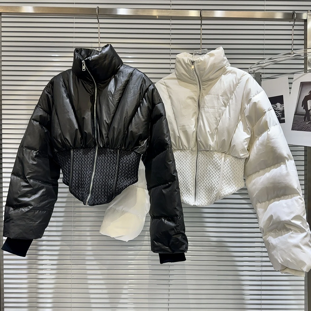 Women's Streetwear Corset Waist White Duck Down Jacket Lady Autumn Winter Turtleneck Long Sleeve Thick Warm Down Padded Outwear
Women's Streetwear Corset Waist White Duck Down Jacket Lady Autumn Winter Turtleneck Long Sleeve Thick Warm Down Padded Outwear