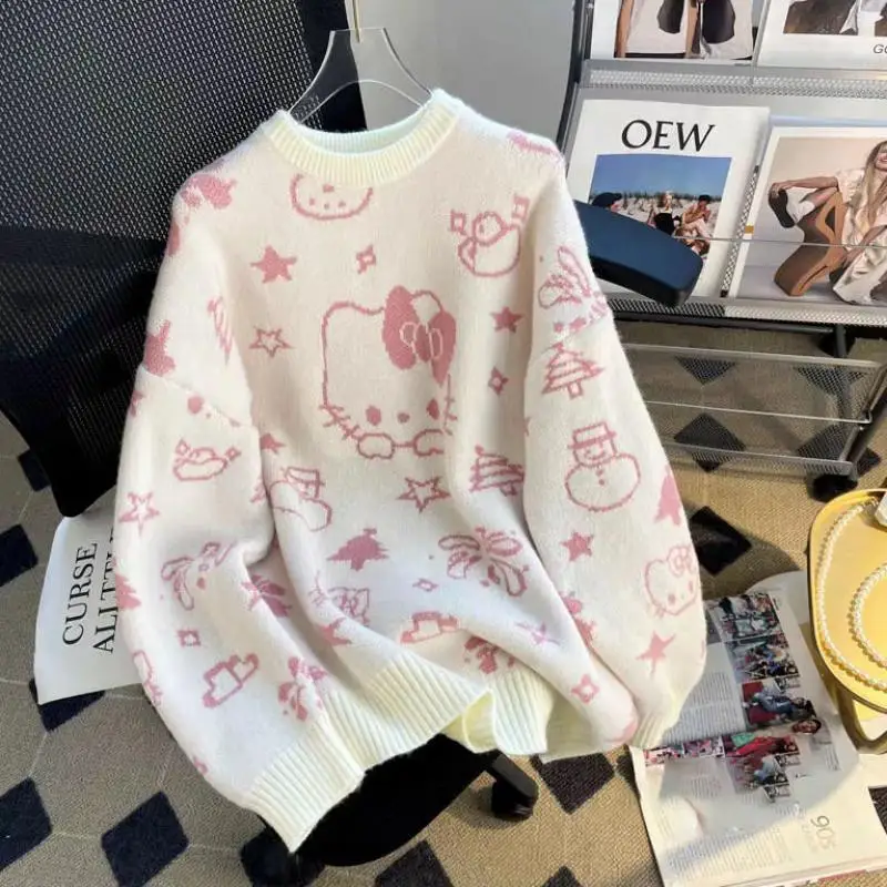 2024, свитер HelloKitty, кавайная мини-одежда Sanrio, японская зимняя новая женская модель, милая девушка, теплый топ, пальто
2024, свитер HelloKitty, кавайная мини-одежда Sanrio, японская зимняя новая женская модель, милая девушка, теплый топ, пальто