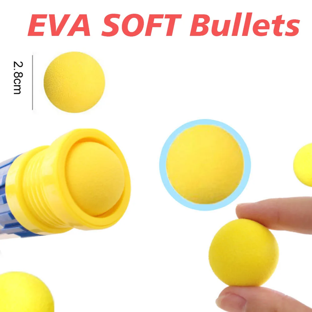 24pcs Soft Balls 2.8cm Bullets for Air Powered Children Blasting Series Gun Air Shoot Toy Gun Outdoor Shooting Toy accessories
24pcs Soft Balls 2.8cm Bullets for Air Powered Children Blasting Series Gun Air Shoot Toy Gun Outdoor Shooting Toy accessories