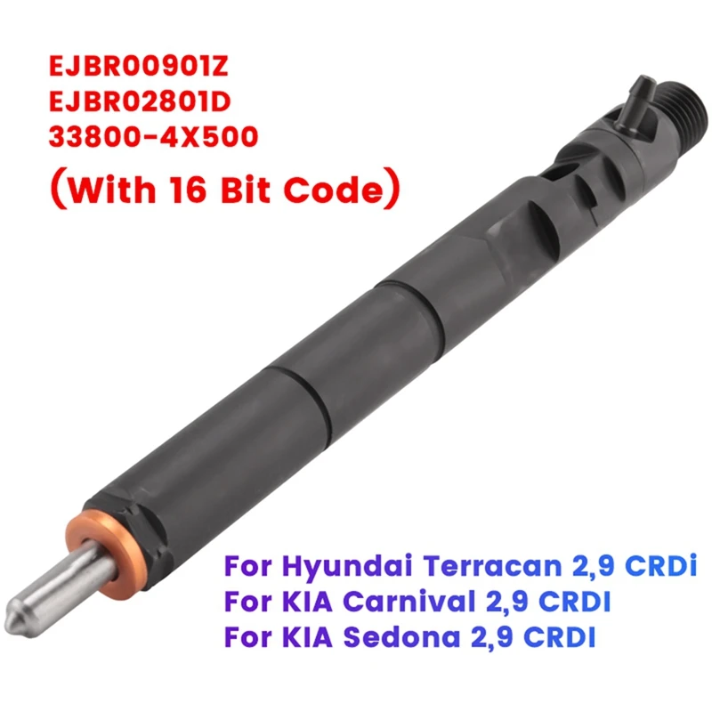 Новый Дизельный топливный инжектор Ejbr00901z 338004X500 (с 16-битным кодом) для Hyundai townan Kia Carnival Bongo 2,9, замена дизельного топлива
Новый Дизельный топливный инжектор Ejbr00901z 338004X500 (с 16-битным кодом) для Hyundai townan Kia Carnival Bongo 2,9, замена дизельного топлива