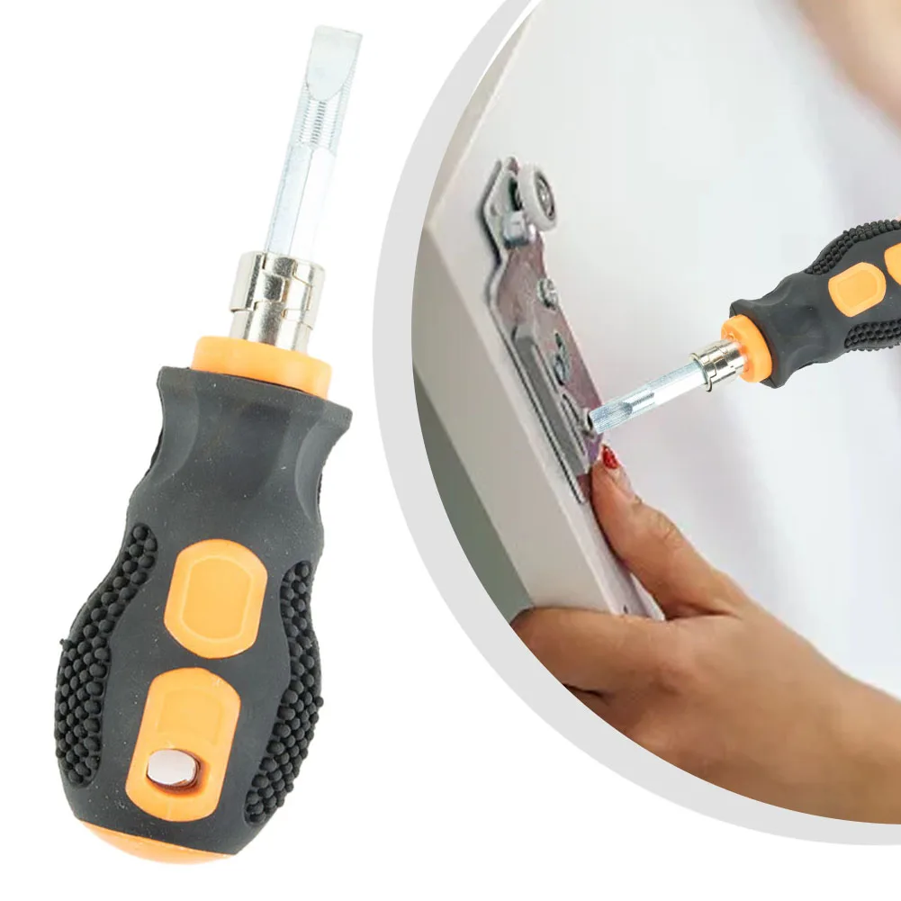 Mini Screwdriver With Rubber-Coated Non-Slip Handle Encapsulation/Crystal Type Versatile Cross Switch Hand Tool Part
Mini Screwdriver With Rubber-Coated Non-Slip Handle Encapsulation/Crystal Type Versatile Cross Switch Hand Tool Part