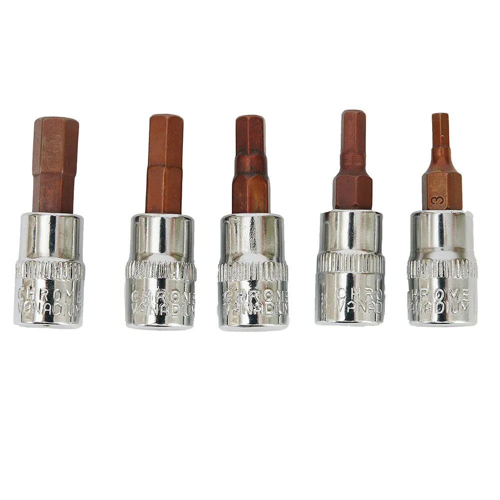 1/4 Inch Drive Hex Socket Bit Set 3mm 4mm 5mm 6mm 7mm 8mm Screwdriver Bits Hand Tools H3 H4 H5 H6 H7 H8 5pcs
1/4 Inch Drive Hex Socket Bit Set 3mm 4mm 5mm 6mm 7mm 8mm Screwdriver Bits Hand Tools H3 H4 H5 H6 H7 H8 5pcs