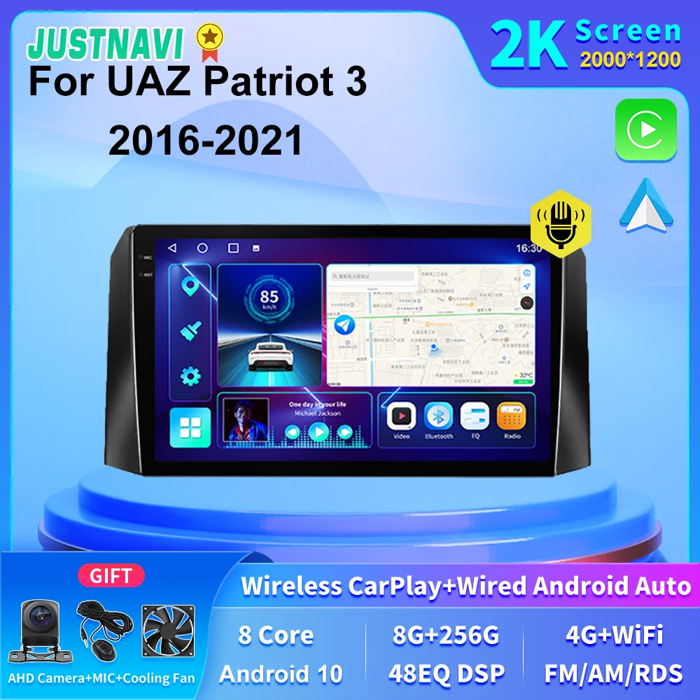 JUSTNAVI 2K Screen 8+256GB Car Multimedia Radio Stereo For UAZ Patriot 3 2016 2017 2018 2019 2020 2021 GPS Carplay SWC DSP RDS
JUSTNAVI 2K Screen 8+256GB Car Multimedia Radio Stereo For UAZ Patriot 3 2016 2017 2018 2019 2020 2021 GPS Carplay SWC DSP RDS