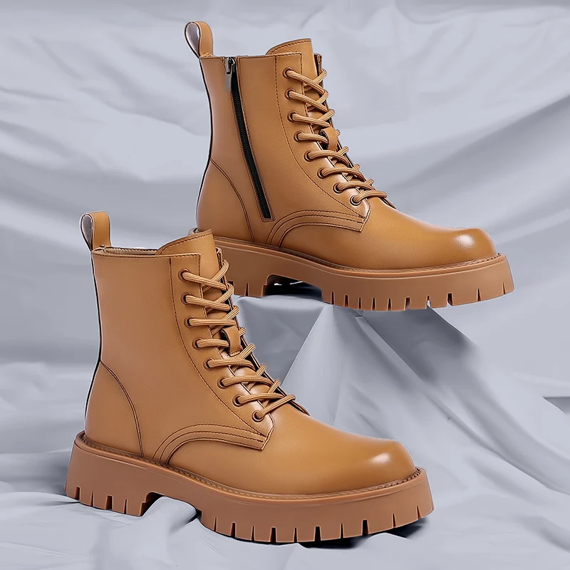 Winter High Quality Side Zipper Chelsea Men Boots Fashion Yellow Boots Leather Boots Men Thick Sole Formal Luxury Business Boots
Winter High Quality Side Zipper Chelsea Men Boots Fashion Yellow Boots Leather Boots Men Thick Sole Formal Luxury Business Boots