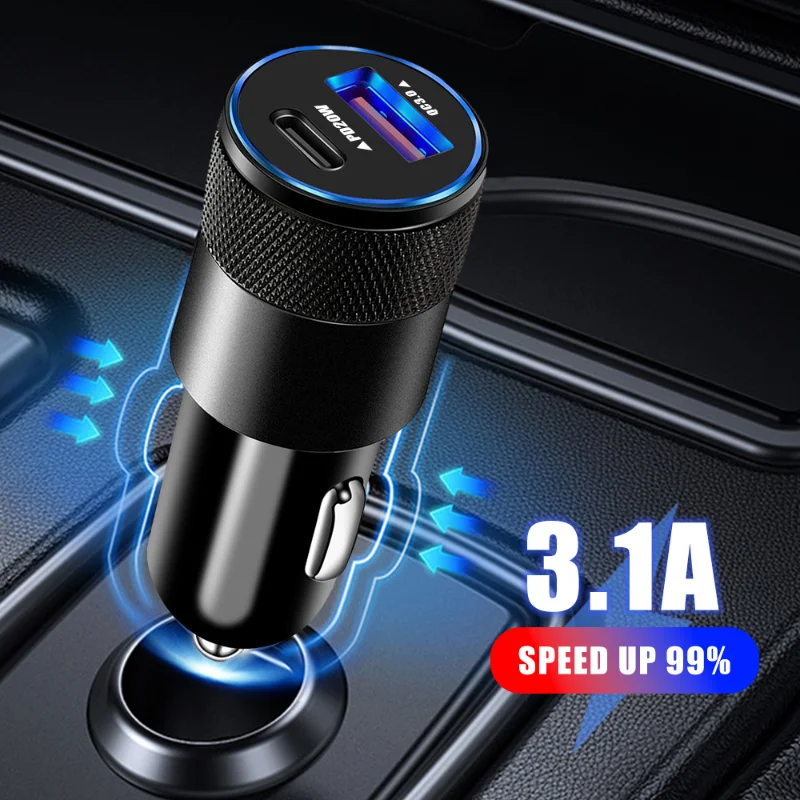 30W PD Car Charger USB Type C Fast Charging Car Phone Adapter for iPhone 14 13 12 Xiaomi Huawei Samsung S21 S22 Quick Charge
30W PD Car Charger USB Type C Fast Charging Car Phone Adapter for iPhone 14 13 12 Xiaomi Huawei Samsung S21 S22 Quick Charge