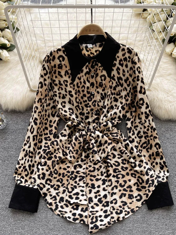 New Spring Autumn Printed Shirt Women's Loose Vintage Fashion Lapel Chiffon Blouse Medium Long Languid Ruffle Top Women G15
New Spring Autumn Printed Shirt Women's Loose Vintage Fashion Lapel Chiffon Blouse Medium Long Languid Ruffle Top Women G15