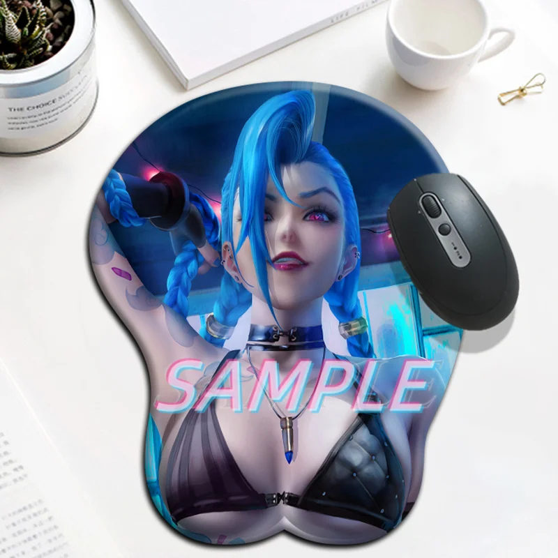 League of Legends Jinx Sexy 3D Breast Mouse PadBig Gaming Anime Silicone Gel Cute Manga Pad with Wrist Oppai Large Table Mat
League of Legends Jinx Sexy 3D Breast Mouse PadBig Gaming Anime Silicone Gel Cute Manga Pad with Wrist Oppai Large Table Mat