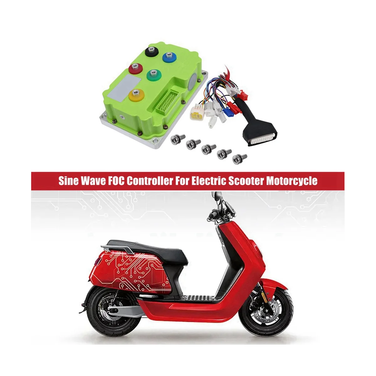 ND72530 Car Programmable Controller Sine Wave FOC Controller for Electric Scooter Motorcycle 5000W-6000W
ND72530 Car Programmable Controller Sine Wave FOC Controller for Electric Scooter Motorcycle 5000W-6000W