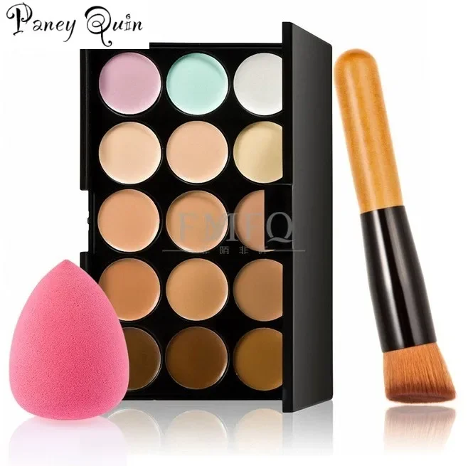 

make up Concealer Contouring Kit Cream Based Professional Concealer Palette Make up Set Pro Palette brush and Sponge Puff