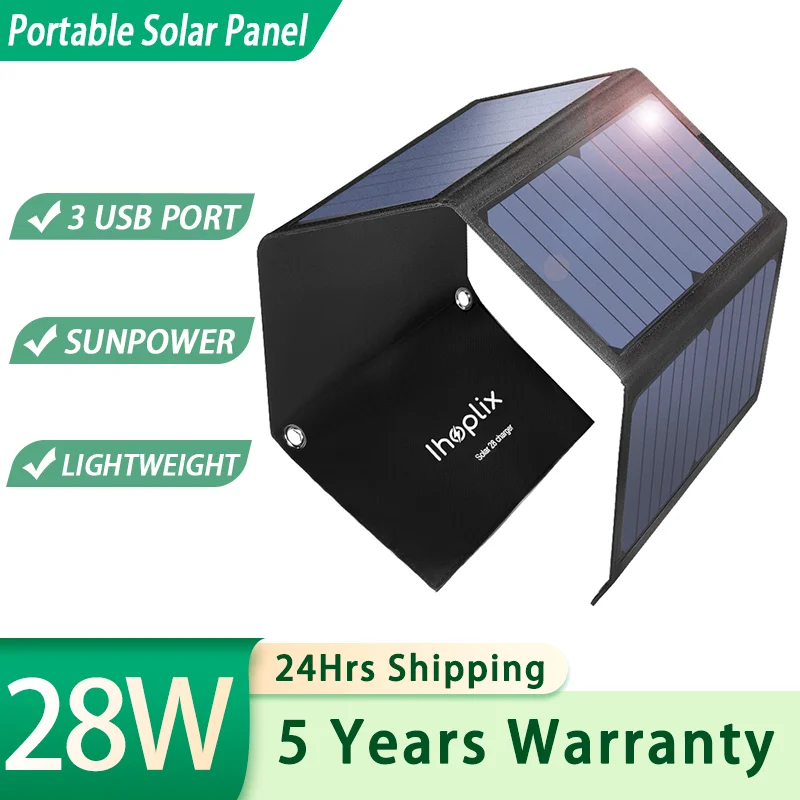14W 25W 28W Solar Panel Portable Kit Solar System Foldable Waterproof USB Charger for Phone, Power Bank, Camping
14W 25W 28W Solar Panel Portable Kit Solar System Foldable Waterproof USB Charger for Phone, Power Bank, Camping