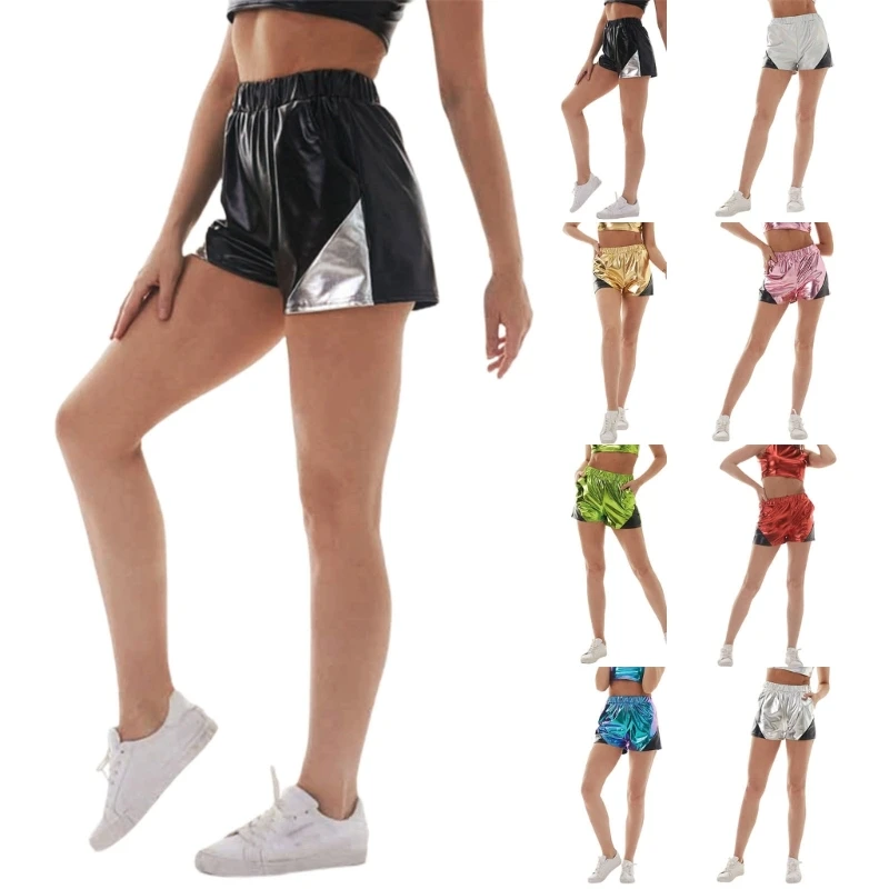 Womens Metallic Shorts Pants Yoga Hot Pants Outfit Elastic Waist Raves Booty Dance Sexy Shorts
Womens Metallic Shorts Pants Yoga Hot Pants Outfit Elastic Waist Raves Booty Dance Sexy Shorts